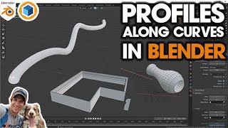 Extruding PROFILES ALONG PATHS in Blender [upl. by Aehcim]