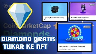 Diamond gratis dari Coinmarketcap dan bisa di tukar ke NFT 😱 [upl. by Oneida]