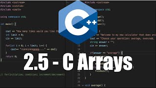 C Arrays in C  25 [upl. by Megan116]