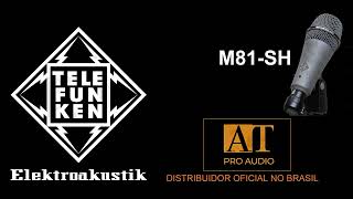 TELEFUNKEN M81SH MICROFONE DINÂMICO  AT PROAUDIO BRASIL [upl. by Arundell]