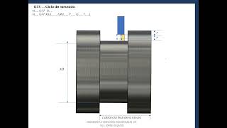 Programa en torno CNC utilizando ciclos G76 G77 G78 Fanuc canal “C” segunda parte [upl. by Lolita811]