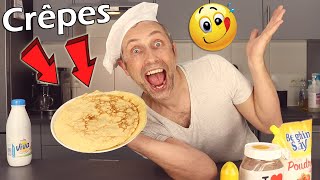 On fait de trop BONNES CRÊPES sans HUILE dans la POÊLE  MIAM  Recette GOURMANDE [upl. by Enialedam]