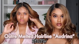 THIS COLOR THO 🔥 ONLY 37  NEW Outre Synthetic Melted Hairline HD Lace Front Audrina Wig Review [upl. by Nuahsyar270]