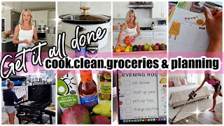 NEW GET IT ALL DONE COOK CLEAN GROCERY HAUL PLAN WITH ME amp MORE TIFFANI BEASTON HOMEMAKING 2024 [upl. by Atsylak163]