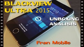 Blackview Ultra 2015 Clon Iphone 6 Unboxing y análisis [upl. by Aliahkim]