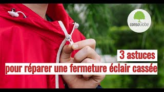 3 astuces pour réparer une fermeture éclair cassée [upl. by Ahsats]