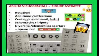 💡 13 QUIZ LOGICA  ABILITA VISUOSPAZIALI  figure astratte  esercizi con soluzioni e spiegazione [upl. by Reidar]