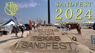 Sandfest International Sand Castle Contest at Port Aransas TX [upl. by Jahdai]