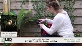 Focus DIY 12V Plug amp Play Garden Spotlight [upl. by Eluk]