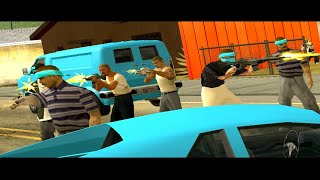 Policia Vs Aztecas  GTA San Andreas [upl. by Burnsed]