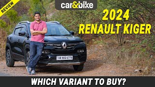 Renault Kiger 2024 Variants Explained Which is the Best Buy [upl. by Annasoh]