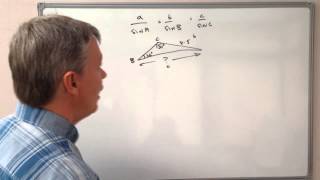 How to use the sine rule when given two angles and one side [upl. by Aynekat]