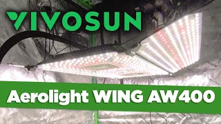 Vivosuns 2024 AeroLight WING AW400 LED Grow Light Unboxing amp Review  Optimal Hang Height Settings [upl. by Nagoh89]