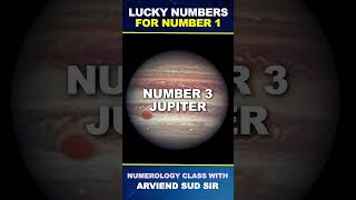 Lucky Number For Number 1  Number 1  Lucky Number  Numerology  Arviend Sud  shortsfeed [upl. by Iveksarap]