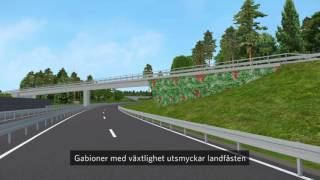 Väg 25 Österleden – film från VRmodell  Trafikverket [upl. by Mharba]