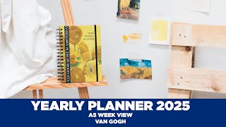 YEARLY PLANNER A5 WEEK VIEW VAN GOGH  Grupo Erik [upl. by Milissa19]