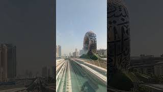 Going somewhere with Dubai metro 🇦🇪🥰🥰 [upl. by Mrots]