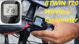 Wireless Cyclometer  BTWIN 120 [upl. by Elledoj]