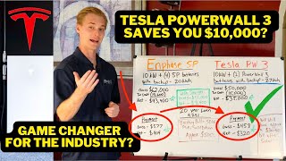 How the Tesla Powerwall 3 Will Put Everyone Else Out Of Business Enphase vs Tesla Battery Cost [upl. by Farmelo51]