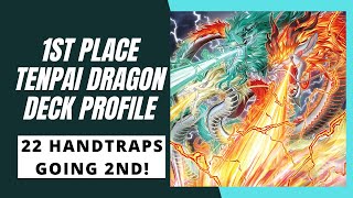 1st Place 61 Tenpai Dragon Deck Profile 22 Handtraps Going 2nd [upl. by Ahsimet401]