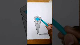 How to draw 3d Trick easy 3dart [upl. by Germayne152]