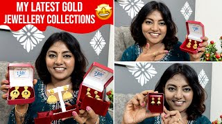 My Latest Gold Earrings Collections  My Gold Jewellery Collections Part 4  Karthikha Channel Jewel [upl. by Hathcock]