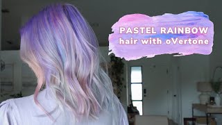 PASTEL IRIDESCENT RAINBOW HAIR w oVertone [upl. by Essex]