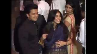 Ritesh with Pregnant wife Genilia bollywoods cutest couple at Arpitas reception [upl. by Neret]