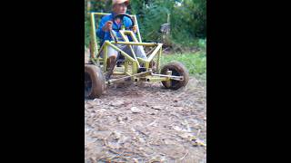 a Go Kart Driving Around CROSS KART  HOMEMADE MINI BUGGY MINI JEEP  MINI CARS  GO KART BUILD [upl. by Llennaj773]