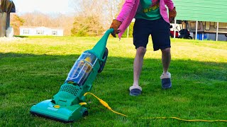 Bissell Commercial ProCup Vacuuming the Lawn [upl. by Ishmul915]