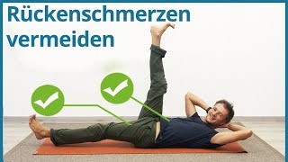 Rückenschmerzen vermeiden  Psoas Muskel dehnen und Bauchtraining  BEST OF YOGABASICS [upl. by Yramliw]