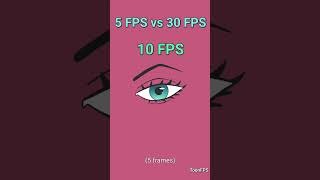 5 FPS vs 30 FPS Eye blink Animation [upl. by Ettezzil176]