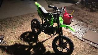 DB50X coolster 49cc Ebay Dirt Bike [upl. by Anetsirk990]