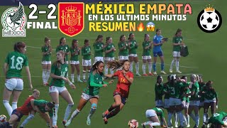 Mexico Femenil SUB20 vs España Femenil SUB20 RESUMEN Amistoso 2822024 [upl. by Ruhl]