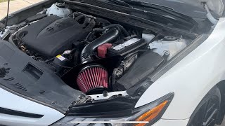 AEM Cold Air Intake for the Camry XSE V6  Tinted taillights JET SOUNDING CAMRY [upl. by Auhs]