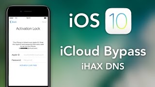 NEW iOS 10 iCloud Activation Bypass Tutorial  iHax DNS Server [upl. by Walworth]