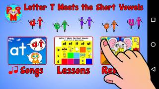 Ricardos Letter T Word Grid™ app Learn to Read amp Spell 46 at et it ot ut words preview video [upl. by Llib907]