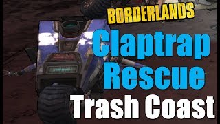 Borderlands How To Complete Claptrap Rescue Trash Coast Walkthrough Gameplay Commentary HD [upl. by Pace]