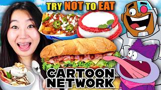 Try Not to Eat  Cartoon Network Food  People vs Food [upl. by Sioled696]