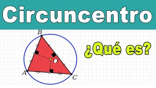 🔵CIRCUNCENTRO  Mediatrices en un triángulo [upl. by Atikal]