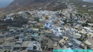 Drone trip in Santorini  Pyrgos [upl. by Atsirak]