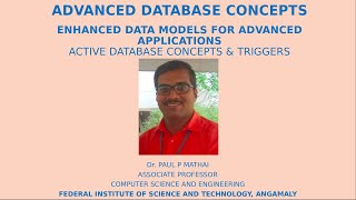 ADVANCED DATABASE CONCEPTSPART 1 Enhanced Data Models for Advanced Applications  Triggers [upl. by Seigler]