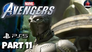 MARVELS AVENGERS PS5 Walkthrough Gameplay Part 11  2023 FULL GAME [upl. by Gilliette]