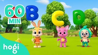 Lets Pop The Alphabet Balloon  ABC Song  More Nursery Rhymes amp Kids Songs  Hogi Pinkfong [upl. by Otis]