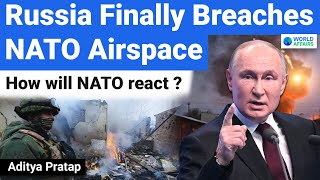 Russia vs NATO Russian Drones Breach NATO Airspace  World Affairs [upl. by Margarita]