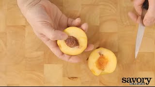 Cutting stone fruits – Savory [upl. by Gorski]