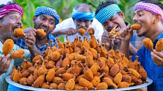 FRIED CHICKEN DRUMSTICK  Chicken Fry Recipe with Mashed Potato  Chicken Recipe Cooking In Village [upl. by Patten]