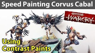 Speed Painting Corvus Cabal for Warcry [upl. by Hteazile]