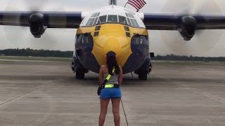 Blue Angels C130 Fat Albert start up [upl. by Libbna]