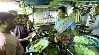 Famous Anuradha aunty Roadside food nonvegmeals in Hyderabad  Chicken Rice Boti Rice Street Food [upl. by Bate]